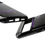R33 Skyline Infographic Phone Case, Purple Spec Sheet Cover