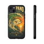 Golden Pompano Fish Phone Case | Coastal Sunset Surf Illustration