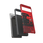 Red Mustang Art Phone Case, GT500 American Muscle Car Tough Cover