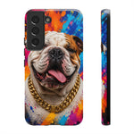 Bulldog Pop Art Portrait Tough Phone Case - Paint Splash