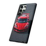 Red C8 Z06 Track Wing Tough Phone Case Cover Gift Art