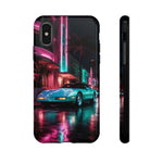 1980s Sports Car C4 Miami Nights Aesthetic Tough Phone Case