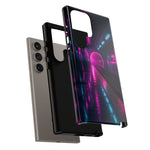 Neon Future Subway Station Tough Phone Case Cover Gift Art