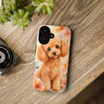 Miniature Poodle Whimsical Watercolor Art Tough Phone Case