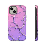 Chrome Thorn Vine Phone Case Vaporwave Tough Cover