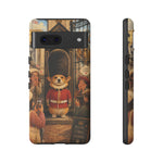 Corgi Royal Guard phone case | Cute British corgi soldier illustration
