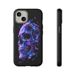 Holographic Skull Phone Case, Shattered Glass Iridescent Cover