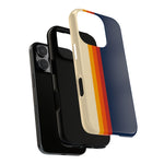 Retro Rainbow Stripe Phone Case | Tough Phone Case