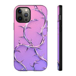 Chrome Thorn Vine Phone Case Vaporwave Tough Cover