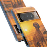 Rhodesian Ridgeback African Savanna Art Tough Phone Case