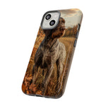 German Wirehaired Pointer Autumn Art Tough Phone Case