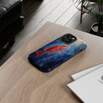 Red Snapper Fishing Phone Case Saltwater Angler Tough Gift