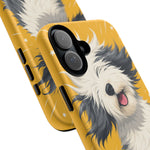 Sheepdog Hair Flip Phone Case Funny Dog Lover Gift