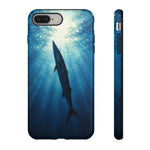 Barracuda Silhouette Phone Case, Sunlit Marine Art Tough Cover