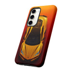 Z06 Corvette Phone Case, Yellow Top-Down Duotone Gradient Cover