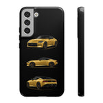 Gold Fairlady Z Classic Sports Car Tough Phone Case - 3 View