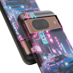 Skyline GT-R Tokyo Rain JDM Night Art Tough Phone Case