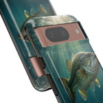 Largemouth Bass Phone Case, Sunlit Underwater Tough Cover, Gift
