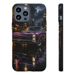 67 GTO Phone Case Purple, Rainy City Night Muscle Car Tough Cover