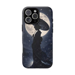 Geisha Parasol Moonlight Art Tough Phone Case
