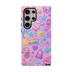 Retro Sticker Collage Y2K Art Tough Phone Case