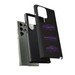 MK4 Supra Phone Case Purple, Three-View Vector Cover