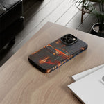 Challenger RT Phone Case, Rainy City Night Muscle Car Tough Cover