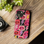 Pop Art Lips and Lightning Bolt Phone Case