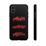 Red NSX Sports Car Phone Case Tough JDM 90s Classic Car Gift