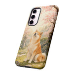 Akita under Cherry Blossoms Dog Breed Phone Case