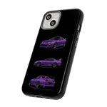 MK4 Supra Phone Case Purple, Three-View Vector Cover