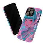 Neon Cyber Geisha phone case | Tough Case