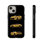 Gold Fairlady Z Classic Sports Car Tough Phone Case - 3 View