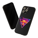 Synthwave Sunset Triangle Phone Case Retro Vaporwave Case
