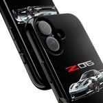 Silver C6 Z06 Phone Case for Chevy Fans, Tough Cover