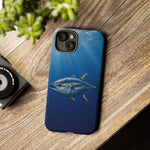 Yellowfin Tuna Phone Case, Deep Blue Water Tough Cover, Gift