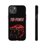Tri-Power Classic Muscle Car GTO phone case | Retro Automotive Graphic