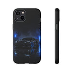 Neon Blue Sports Car C8 Phone Case | Tough Cases