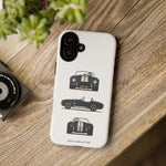 1966 Cobra Blue White Stripe Roadster Tough Phone Case Cover