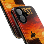 Western Sunset Cowboy Phone Case | Rugged Protective Cover