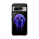 Glitch Sad Face Phone Case, Anime Melt Static Tough Cover