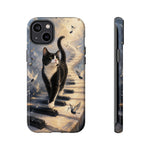Piano Cat walking on keys Tough Case | Phone cover, musical cat art