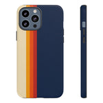 Retro Rainbow Stripe Phone Case | Tough Phone Case