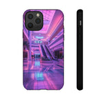 Empty Mall Escalator Vaporwave Art Tough Phone Case