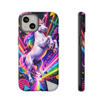 Neon Retro Rainbow Unicorn Phone Case | Tough Cases