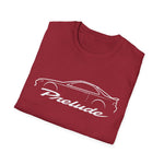1993 Prelude Outline Silhouette JDM T-Shirt Line Art Silhouette Emblem Car Fan Gift