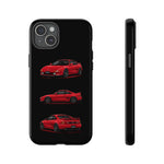 Red MR2 JDM Sports Car Phone Case Tough Multi View