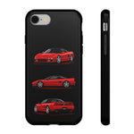 Red NSX Sports Car Phone Case Tough JDM 90s Classic Car Gift