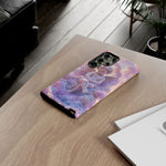 Cherub Cloud Throne Phone Case, Pastel Marble 3D Render Cover