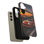Supra MK4 Orange Touge Night JDM Speed Art Tough Phone Case